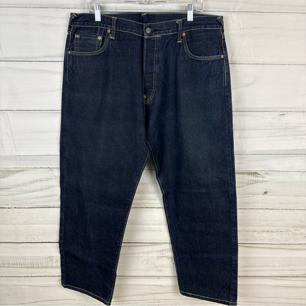Evisu Blue Relaxed Jeans with Signature Stitching 40x30 - Picture 6 of 6